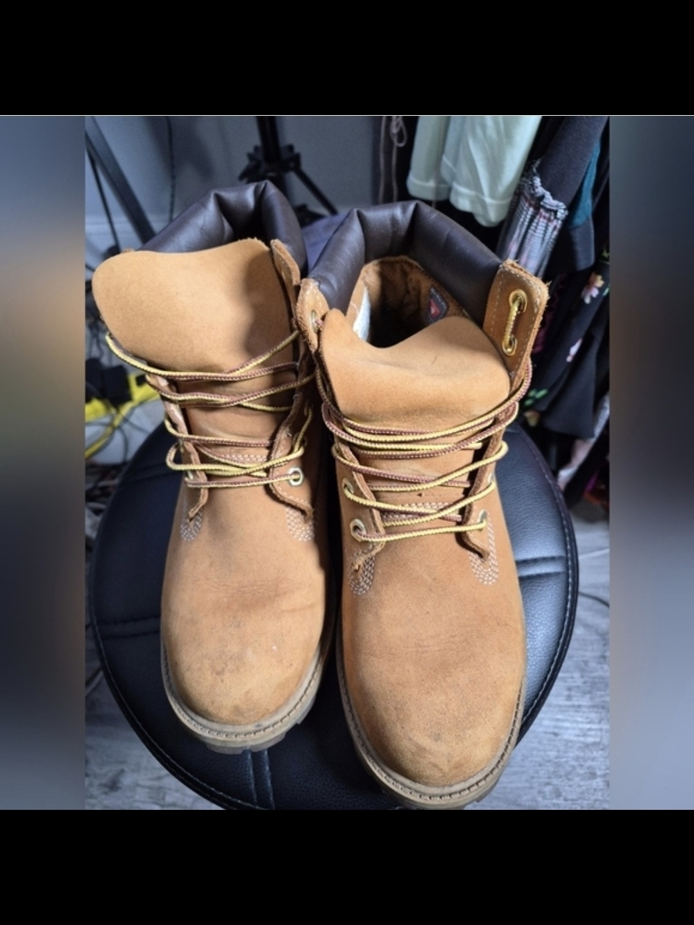 Timberland Wheat Suede Lace-Up Work Boots